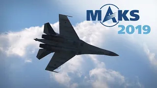 MAKS 2019 ✈️ Su-35, Russian Falcons Scare Gravity! - HD 60fps