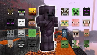 NETHERITE WITHER SKELETON VS 5 OF EVERY MOB | MINECRAFT