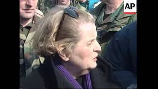 BOSNIA: MADELAINE ALBRIGHT VISITS SITE OF SUSPECTED MASS GRAVE