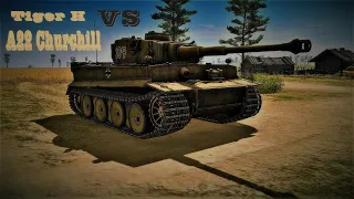 A22 Churchill Vs Tiger H (Tank Battle) | (CTA) Gates Of Hell [4K60fps]