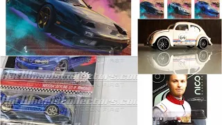 Hot Wheels Super Treasure Hunt Batmobile, RLC Nissan Skyline, Majorette Premium Deluxe Beetle