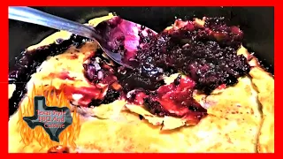 Dutch Oven Blackberry Cobbler Recipe With Homemade Ice Cream