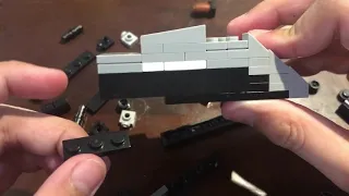 Time-lapse on making a mini lego SCHWERER GUSTAV/GUSTAV RAIL WAY GUN