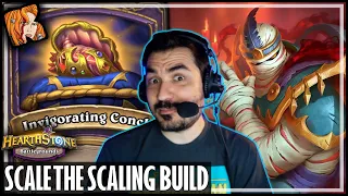 INVIGORATING CONCH TO SCALE THE SCALING BUILD! - Hearthstone Battlegrounds