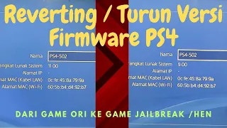 REVERT / DOWNGRADE / TURUN VERSI FIRMWARE PS4. ASIIIK MAIN GAME GRATISAN LAGI!!!