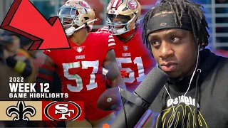 New Orleans Saints vs. San Francisco 49ers | 2022 Week 12 Game Highlights {GabosReacts}