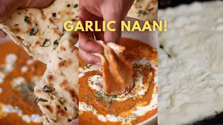 Super Easy Homemade Garlic Naan!