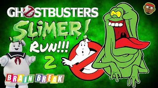 Slimer Run 2- A Halloween Brain Break | Halloween Sing-Along | Kids Halloween Songs & Nursery Rhymes