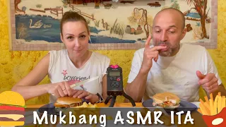 ASMR MUKBANG 🍟🍔 Mangiamo insieme e facciamo 4 chiacchiere 🍽🗣 ASMR ITA