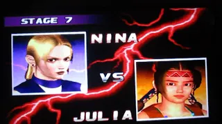 Tekken 3(PlayStation)-Nina Williams Playthrough