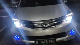 Toyota All New Avanza 2013 dengan Lampu Utama Biled Projector AES F1 Bluelens 3" Model BMW Sport