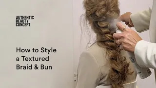 How to style a textured braid & bun