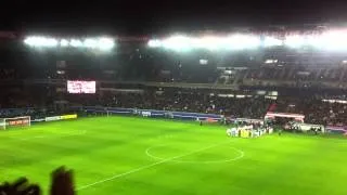 PSG-Montpellier en Coupe de France : L'entrée des joueurs vue des tribunes