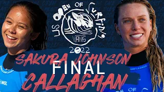 Bettylou Sakura Johnson vs Macy Callaghan | Vans US Open of Surfing - FINAL Heat Replay