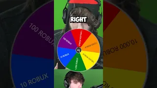 LETTING A WHEEL DECIDE HOW MANY ROBUX WE GIVE AWAY! #roblox #shorts