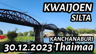 KwaiJoen Silta Kanchanaburi 30.12.2023 Matkalla Osa 1 Thaimaa
