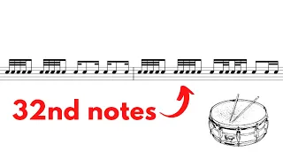 Snare 32nd notes | INTERACTIVE Sight Reading Exercise