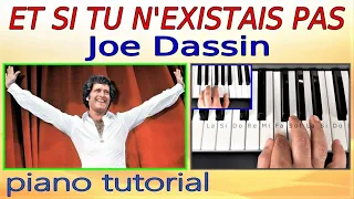 Joe Dassin~ET SI TU N'EXISTAIS PAS~Piano tutorial 📥 style Korg for FREE⭐Джо Дассен~Если б не было..