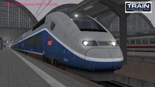 TGV 9576 München Hbf - Paris Est - Bahnstrecke Strasbourg - Karlsruhe - TGV Euroduplex - TSC