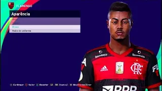 eFootball PES 2021 - APARÊNCIA do ATACANTE BRUNO HENRIQUE ( FLAMENGO )