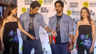 Aditi Rao Hydari FIRST VIDEO with Siddharth In Public after Engagement | Walks Holding Hand at Mami