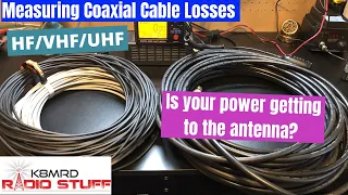 Measuring Coaxial Cable Losses @ HF, VHF, and UHF frequencies.