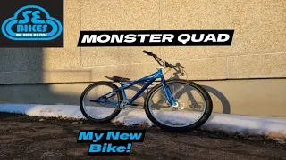 Reviewing The 2021 Se Bikes Monster Quad ( Frist look + Walk Around ) My New Bike!