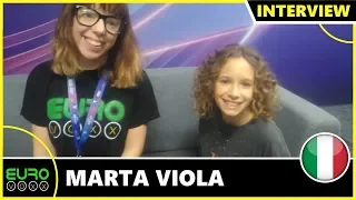 ITALY: Marta Viola - 'La Voce Della Terra' (INTERVIEW) | LIVE AT JUNIOR EUROVISION 2019