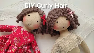 Doll Hair Tutorial, Super lovely Curly Hair for Dolls🥰😍