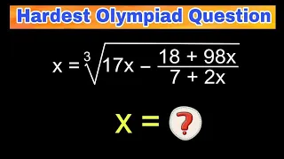 Math Olympiad | How to Solve Hard Radical Equations | Find the Value of x