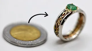 coin for jewelry - how to make ring out of coin