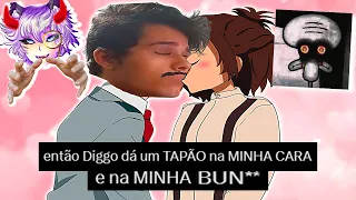 lendo fanfic (duvidosas) do Diggo COM O DIGGO