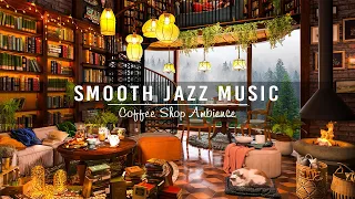 Smooth Jazz Instrumental Music in Cozy Coffee Shop Ambience for Work,Study,Focus ~ Background Music