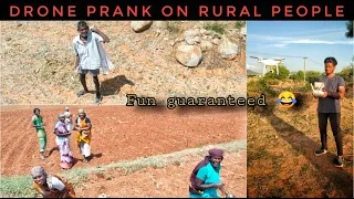 How rural people react to Drone | Tamil Prank