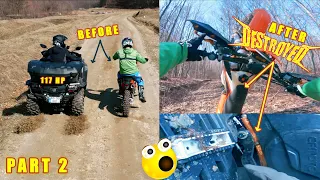 117HP CFMOTO VS  KTM | BOTH DESTROYED IN THE FOREST | PART 2