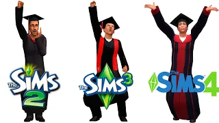 ♦ Sims 2 vs Sims 3 vs Sims 4 : University (Part 3)