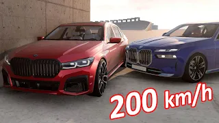 BMW 7 Series 2023 G70 vs BMW 7 Series 2019 G12 💥 200 km/h 💥 BeamNG.drive CRASH test