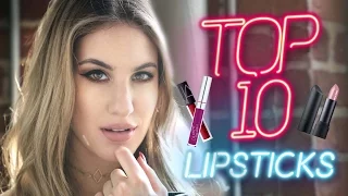 TOP 10 FAVORITE LIP PRODUCTS: LIP SWATCHES | Jamie Paige