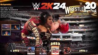 WWE 2K24: Wrestlemania Showcase 20: Bianca Belair vs Asuka