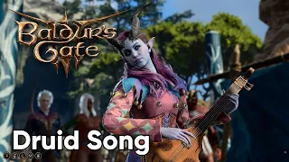 Baldur's Gate 3 Druid Bard's Song. Helping to write a song. Beautiful performance