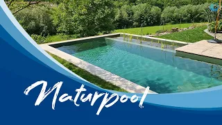 Naturpool mit Außensauna im Hühnerstall