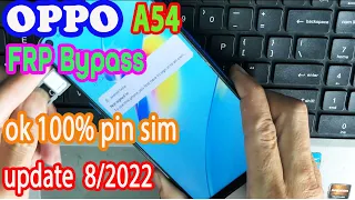 Oppo A54 |CPH2239| Android 11 Frp Bypass Without Pc |New  2022| Bypass Google Lock 100% Working