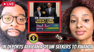 UK DEPORTS AFRICAN ASYLUM SEEKERS TO RWANDA