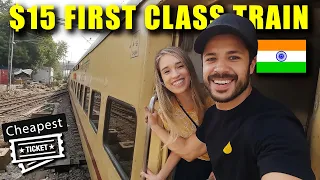 $15 FIRST CLASS TRAIN EXPERIANCE from DELHI to AGRA / Nizamuddim to Jabalpur SF Express