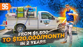 21 Year Old Starts a $120,000 Monthly Pressure Washing Business