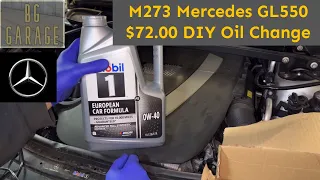 BG GARAGE: DIY $72.00 2011 Mercedes-Benz GL550 Topside Oil Change