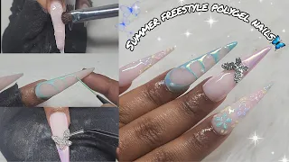 SUMMER FAIRY POLYGEL NAILS | NAIL TUTORIAL |