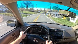 2001 Honda Civic LX - POV Test Drive | 0-60