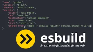 Install esbuild to run TypeScript files fast