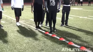 Chad Ochocinco, Andre Johnson, Santana Moss, Antonio Brown workout - AthleteIntel